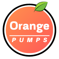 orange pumps